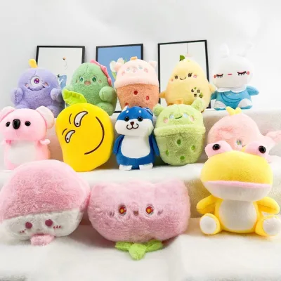 Wholesale 8inch Plush Toy Wholesale Soft Cute 25cm Cartoon Washable Claw Machine Plush Mini Custom logo Plush Toys