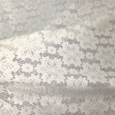 Elegant Vintage Beautiful High Quality Cotton Jacquard Fabric Embroidery Lace for Wedding Dress Bridal Garment Clothing