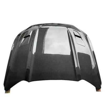 New Vacuum Infusion 3K Twill Carbon Fiber Hood/Bonnet with Bolts for Mustang 2015-2017 GT Style