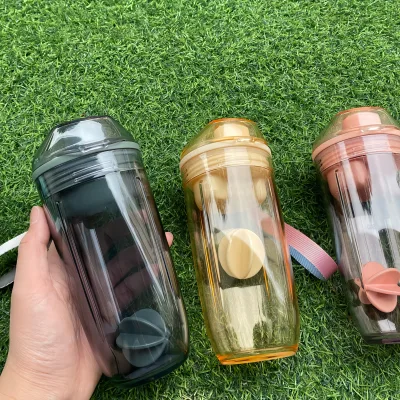 Wholesale 400ml Double-Walled Gym for Shaker Bottle High Quality Customized Plastic Beverage Bottle BPA-Free Direct Drinking