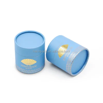 100% Biodegradable Custom Design Round Box Food Grade Paper Tube Packaging for Tea Container