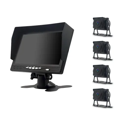 4ch IPS Screen safety driving recorder for Trailer Towing
