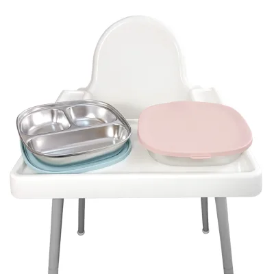 Unbreakable Stainless Steel Bowl BPA Free Toddler Feeding Bowl with Lid Heat Resistant Baby Dining Bowl Easy to Wash Plate