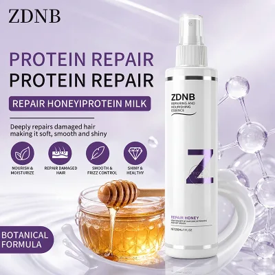 ZDNB Hair Nourishing Lotion Leave-In Hair Care Spray Essential Oil Vitamin E Heat Protection Silky Hair Repair Mist