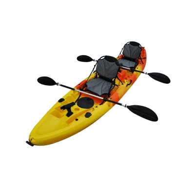Deluxe Upright Aluminum Seat Sit on Top Kayaks for Three People