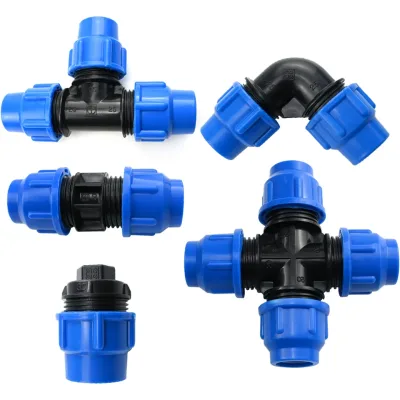 Black/Blue Irrigation Pipe Fittings New Material Connectors Irrigation Fittings Coupling