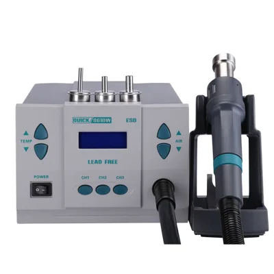 QUICK 861DW 1000W Digital Networked Hot Air BGA Welding Equipment Intelligent Rework Desoldering Station 60W Power for Soldering