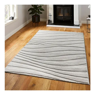 Custom Wholesale Nordic Style Solid Color Soft Touching Microfiber Jacquard Carpet for Living Room 3D Carpet Alfombra