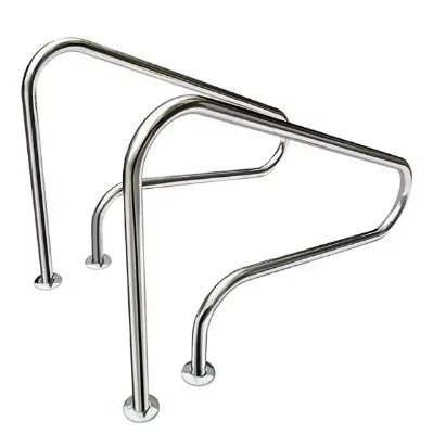 Ladder with Custom Pool Accessories Stainless Steel Durable Handrail for Inside and Outdoor Swimming Pool Silver ARP,ARP