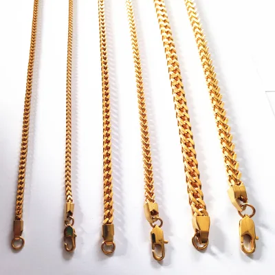 Wholesale Fashionable 14k Gold Necklace Franco Chain Gold