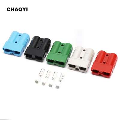 Connector 50A-600V Double Pole Forklift Battery Connector Plug 80A-175A Series for High Current Application
