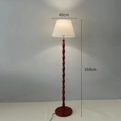 Retro New Design Wabi Sabi Style Living Room Sofa Side Decorative Lamp Bamboo Node Floor Lamp Ancient Standing Table Lamp
