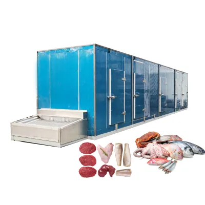 Ultra-Low Temperature Plate Freezer Industrial Cold Storage Room IQF Tunnel Flash Freezer for Beef Quick-Frozen Production Line