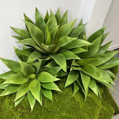 Nordic Style Potted Green Plants Artificial Agave Plant for Home Indoor Lawn Decoration