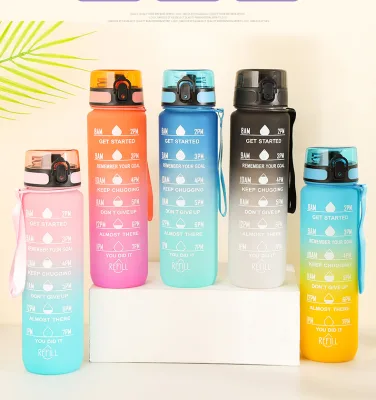 Wholesale Fitness Gym 32oz Large Capacity Graduated Motivational Outdoor Sports Water Bottle with Time Marker