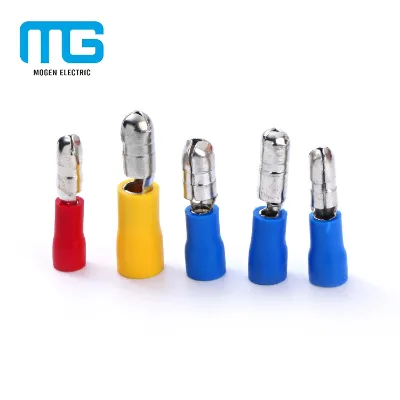 CE Certification Brass Male Insulated Copper Bullet Ring Terminal Connector