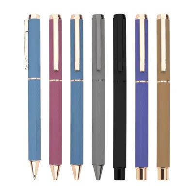 Custom LOGO Pen Matte Black Office School Stationery with Custom LOGO Ballpoint Pens
