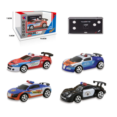 1:58 Mini Remote Control Police Car Remote Control Car with Light for Boys and Children Toys