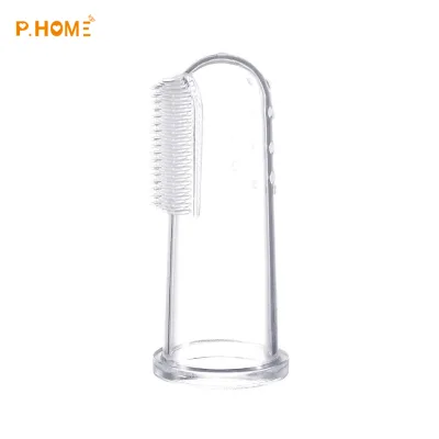 2025 Wholesale Baby Silicone Finger Toothbrush Infant Toothbrush for Teeth Cleaning Soft Silicone Baby Toothbrush