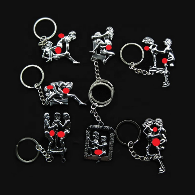 Sexy Keychain Custom Wholesale Funny Sex Keyring Lover Different Shape Adult Sexy Keychain