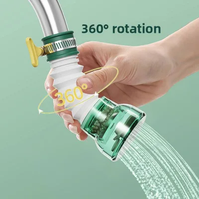 Wholesales Universal Kitchen Faucet Filter Extender 360° Swivel Anti-splash Water Purifier Nozzle