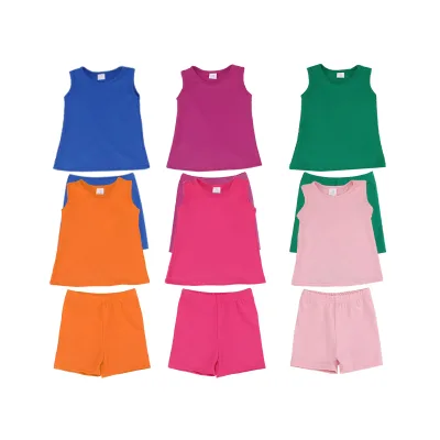 Hot Sale Toddler Girl Active Wear Sport Style Vests & Waistcoats With Leggings Kids Girls Yoga Set Baby Sports Fitness Yoga Sets
