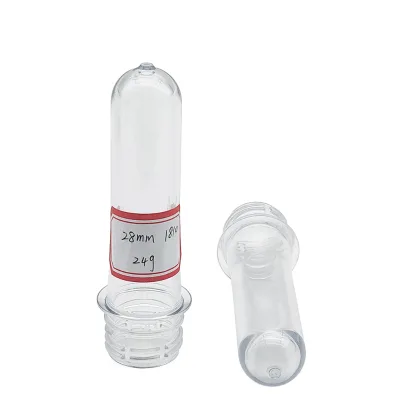 High Speed Injection Molding 28mm Neck 24g PCO 1810 Bottle PET Preform Spring Water Drinking Eco-Friendly 250-380ml
