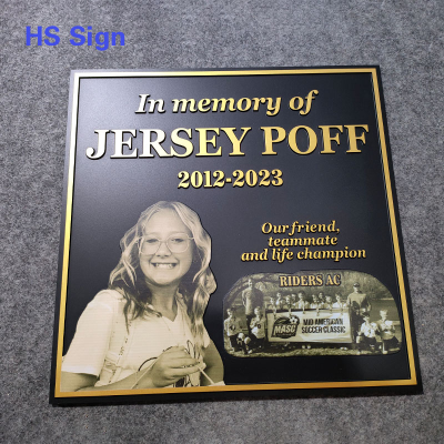 Memorial Plaque Grave Ready to Ship Custom Engraved Bronze Plaques Sign for School History Memorial Website &Memorial Plaque