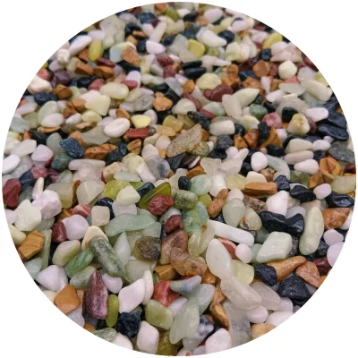 Best Granular Natural Marble Colored Crushed Multi Color Terrazzo Aggregates Gravel for Sale