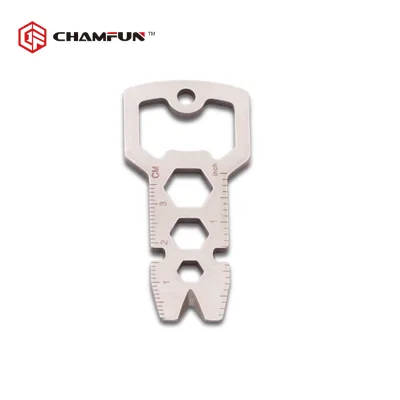 7 in 1 stainless steel keychain card multi tool