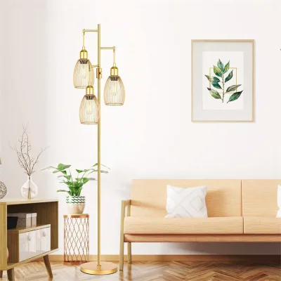 Modern Living Room Sofa Standing Light Iron Warm White Hotel Use Bedroom Led Floor Lamp