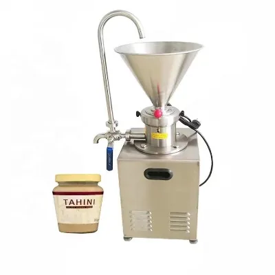 Small Restaurant Use Cashew Nuts Walnut Tahini Paste Grinder Peanut Butter Making Machine HJ-MJC-60