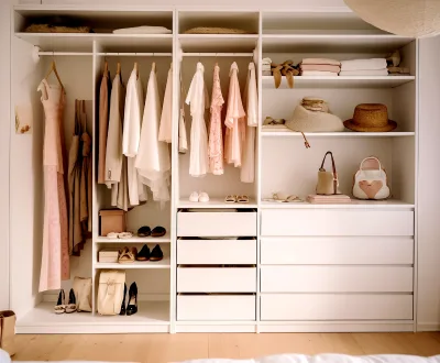 New Design Simple Panel Light Luxury Corner Wardrobe Clothes Organizer Wardrobe Closet Modular Bedroom Wardrobes