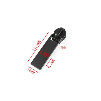 Customized Waterproof Zinc Alloy Nickel-Free Non-Lock Luxury Design Brand Name Logo Engraved Shiwang CE4804 Bag Slider Zipper