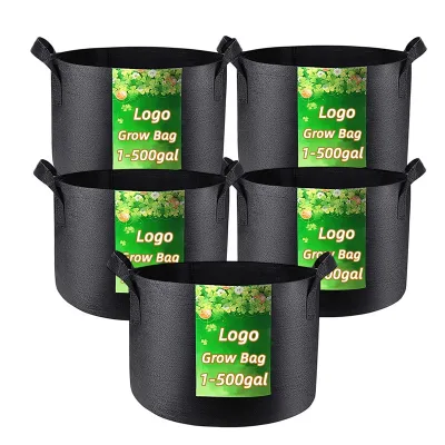 20Ltr Polyethylene Polyethilene Aeration Tree Root Cloth Fabric Pot 40 50 Gallon Woven Planter Grow Bag Flower Nurseries Plant