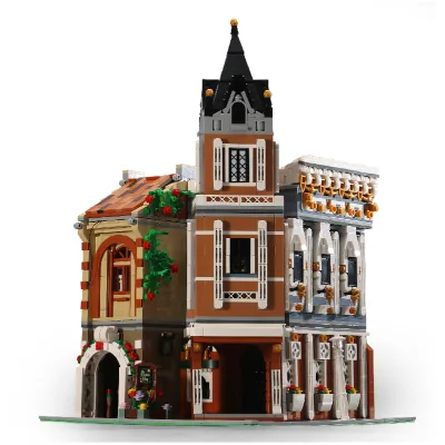 Top Selling Mould King 16026 Small Town Tea House 3d Street View House Model Building Blocks for Kids Assemble Gifts