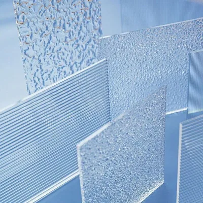 Fluted Ribbed Acrylic Plastic Decorative Sheet with Texture for Laser Cutting Water Ripple Acrylic Glass Sheets 4x8 Custom Size