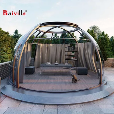 Outdoor Waterproof Clear PC Material Balloon Tent Poetic Exist Transparent Dome Igloo Bubble House Starry Sky Room