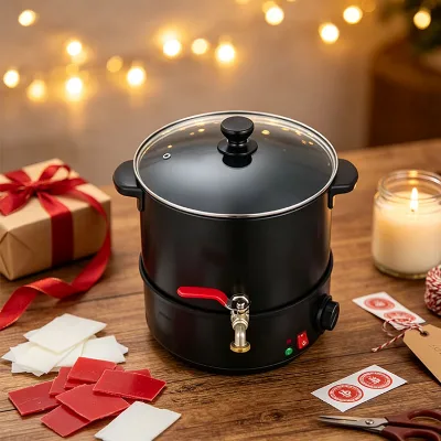 Small Business Electric Wax Melting Pot Leakproof Tap Soy Paraffin Beeswax Melting Machine