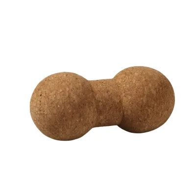 Wholesale High Quality Non-Toxic Natural Cork Massage Exercise Peanut Yoga Ball Cork Double Ball