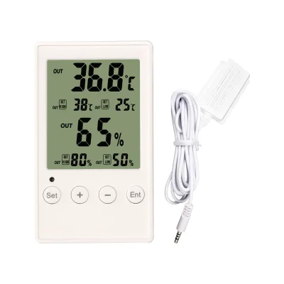 AL-5 Digital Thermometer,Indoor Outdoor Temperature Monitor with Min/Max Record and Probe Sensor for Home, Office, Greenhouse
