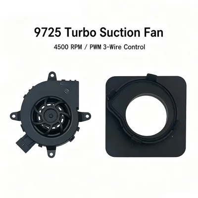 9725 Turbo Suction Fan PWM 3-Wire Control DC14V Car Seat Ventilation Blower Fan With Suction Sleeve