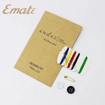 ECO Hotel Sewing Kit in Recycled Paper Sachet