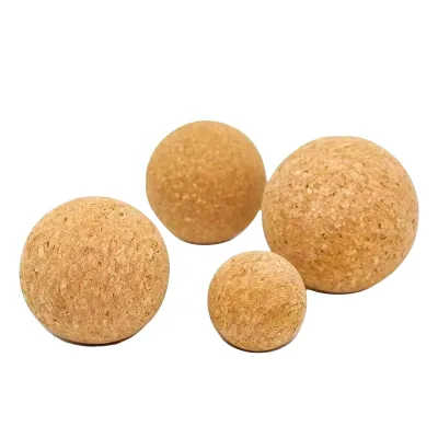 Eco-Friendly Customized Logo Massgge Yoga Ball Sustainable Fitness Natural Yoga Cork Block for Yoga Exercise