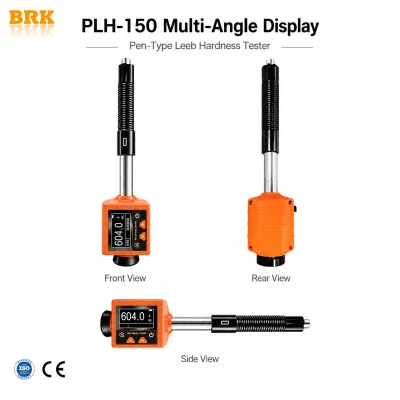 PLH-150 Portable Leeb Hardness Tester Pen Style Digital Durometer 360 Impact 128x64 OLED Display for Steel Gears Bearings