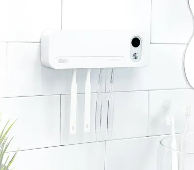 Smart Portable Toothbrush Steriliser Holder Box OEM ODM Toothbrush Disinfecting Box With Fan Dry Inside