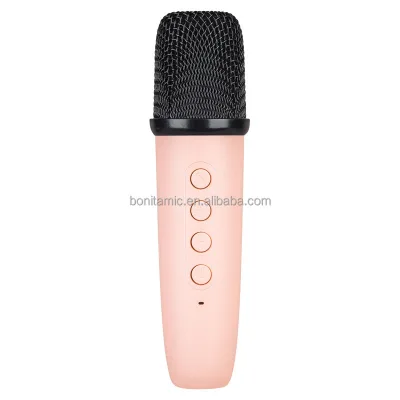 Innovative Portable Handheld Wireless for Boombox Mic Battery-Powered Macaron Colors for Outdoor Karaoke Children's Play