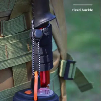 Portable Backpack Hiking Pole Holder with Stretch Cord Buckle for Climbing Camping Easy to Use Good Elasticity All Seasons