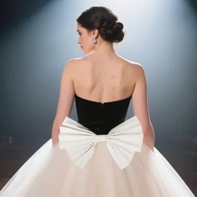 Simple Satin White Detachable Bow Waist Decoration Fashion Versatile Bridal Accessory Wedding Dress Belt
