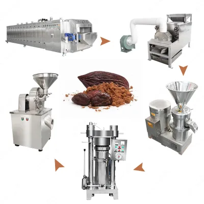 Cocoa Production Line Cacao Powder Making Machine